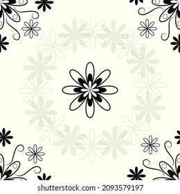 Seamless Pattern Patra Black and White is good for your fabric, textile, wallpaper, papercraft, print, and more.