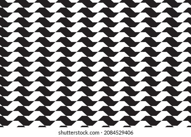 Seamless pattern with São Paulo city Sidewalk. Vector illustration.