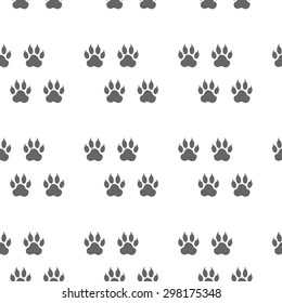 seamless pattern with paw print