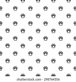 seamless pattern with paw print