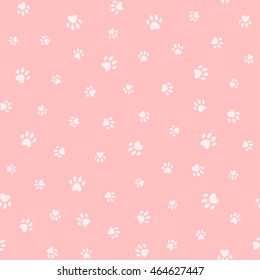 4,839 Pink paw prints pattern Images, Stock Photos & Vectors | Shutterstock