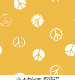 Seamless pattern with Peace symbols for your design