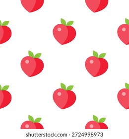 Seamless pattern with peaches for banners, cards, flyers, social media wallpapers, etc. 