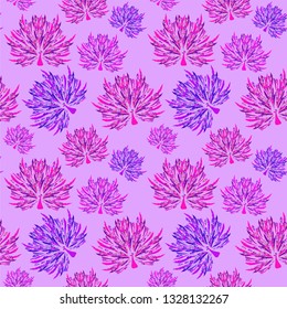 Seamless pattern. Peacock is a beautiful bird. Illustration of birds
