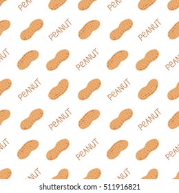 Seamless pattern peanut butter for packaging, vector