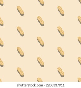 Seamless pattern of peanuts for wallpaper, backdrop, gift-wrapping paper, and fabric.