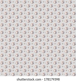 Seamless pattern with pearls. Vector illustration.