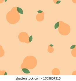 Seamless pattern of pears. Flat vintage vector illustration