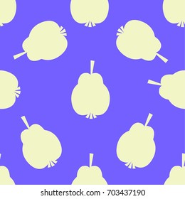 seamless pattern with pears paper, Wallpaper, decor on purple 