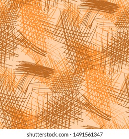 Seamless Pattern with Pen Hatches.