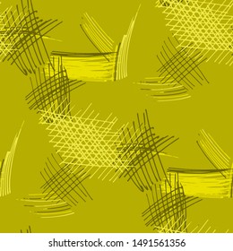 Seamless Pattern with Pen Hatches.