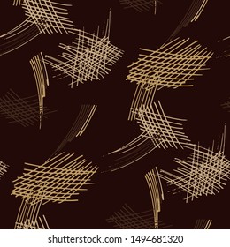 Seamless Pattern with Pen Hatches.