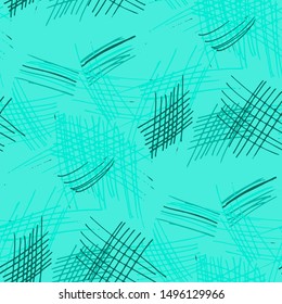 Seamless Pattern with Pen Hatches.