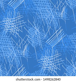 Seamless Pattern with Pen Hatches.
