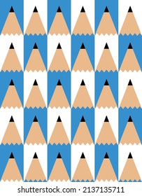 seamless pattern with pencils. wallpapers. background. 
vector illustration. print