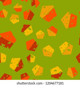 Seamless pattern with pentagons.