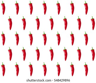Seamless Pattern with peppers