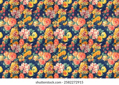 Seamless pattern Perfect for interior designs, textiles, and decorative purposes to bring elegance and charm