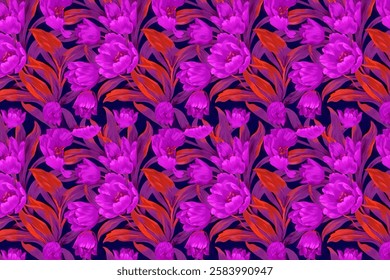 Seamless pattern Perfect for interior designs, textiles