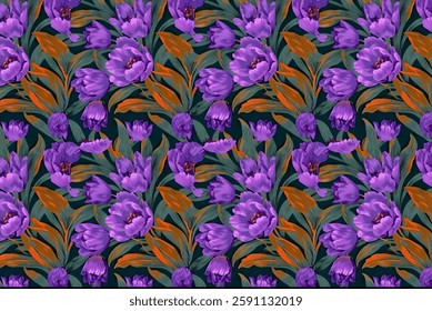 Seamless pattern Perfect for interior designs, textiles, and decorative purposes to bring elegance and charm