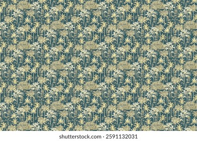 Seamless pattern Perfect for interior designs, textiles, and decorative purposes to bring elegance and charm