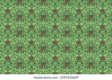 Seamless pattern Perfect for interior designs, textiles, and decorative purposes 