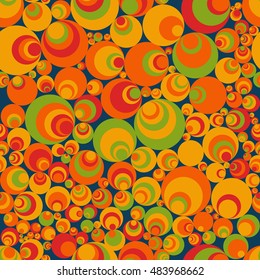 Seamless pattern of perfectly aligned circle shapes. Abstract background.
