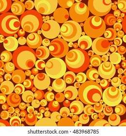 Seamless pattern of perfectly aligned circle shapes. Abstract background.