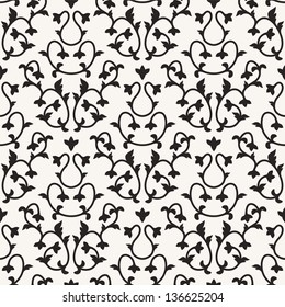 Seamless pattern. Persian antique ornament. Classical stylish background. Vector repeating texture