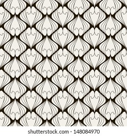 Seamless pattern. Persian antique ornament. Geometric stylish background. Vector repeating texture