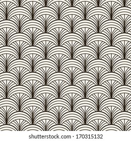 Seamless pattern. Persian antique ornament. Geometric stylish background. Vector repeating texture