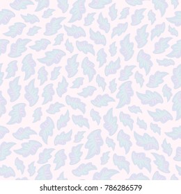 Seamless pattern with petals in light pastel colors. Vector eps10. For background design, fabric.