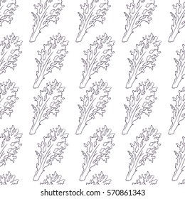 Seamless pattern with petals of unusual plants.