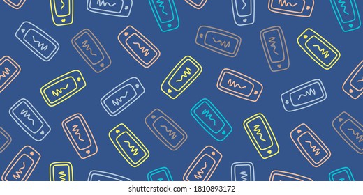 Teléfonos sin inconvenientes con fondo azul.