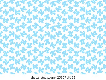 Seamless pattern for Pi day holiday. Mathematics texture background. Math design