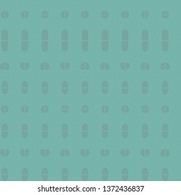Seamless pattern of pills in straight lines and rows. Easy to edit colors in Illustrator (eps 10 vector). - Powered by Shutterstock - Get 15% off with code: PIKWIZARD15