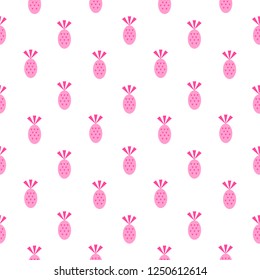 Seamless  pattern with pineapple.  It can be used for packaging, wrapping paper, textile and etc.