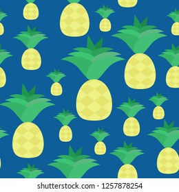 seamless pattern with Pineapple, vector illustration