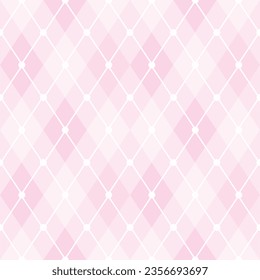 Seamless Pattern. Pink Background. Argyle Design. Fashion Fabric Textlie Texture.