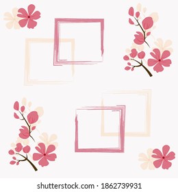 Resumen del fondo floral. Para imprimir sobre textiles, papel de embalaje, postales, cuadernos y otros fines. ... Ilustración del vector