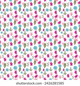 seamless pattern. Pink blue colors.  wallpaper, pattern fill, web page background, surface texture