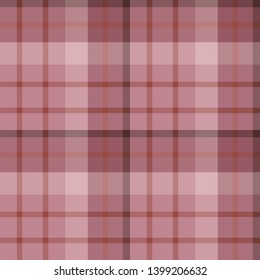 Seamless pattern in pink and brown colors for plaid, fabric, textile, clothes, tablecloth and other things. Vector image.
