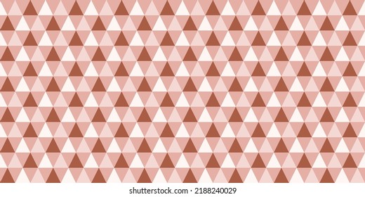 Seamless pattern with pink and brown triangles.