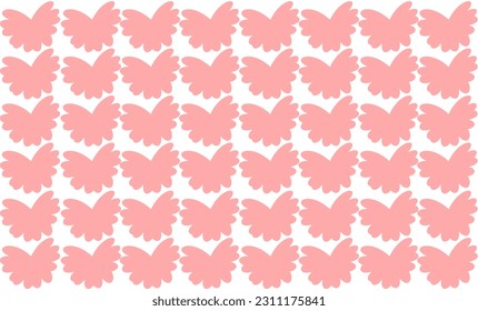 seamless pattern with pink butterflies on a white background, vintage pink color butterfly graphic design print repeat seamless style, replete image design for fabric printing