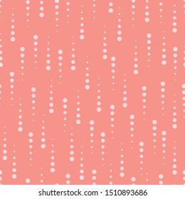 Seamless pattern with pink circles