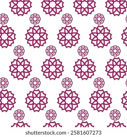 seamless pattern pink color  flower