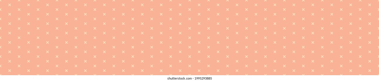 Seamless pattern with pink crosses