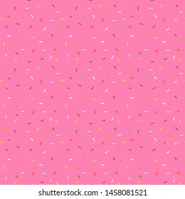 Seamless pattern with pink donut glaze. Vector illustration.