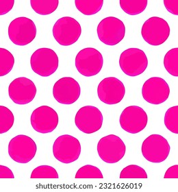 seamless pattern pink dots fashion print abstract background polka dot texture illustration art ornament image colorful modern beauty endless repeating eps vector