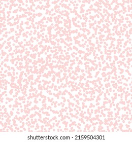 Seamless pattern with pink dots and white background